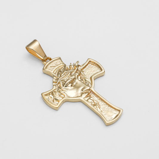 Sacred Face Cross Pendant