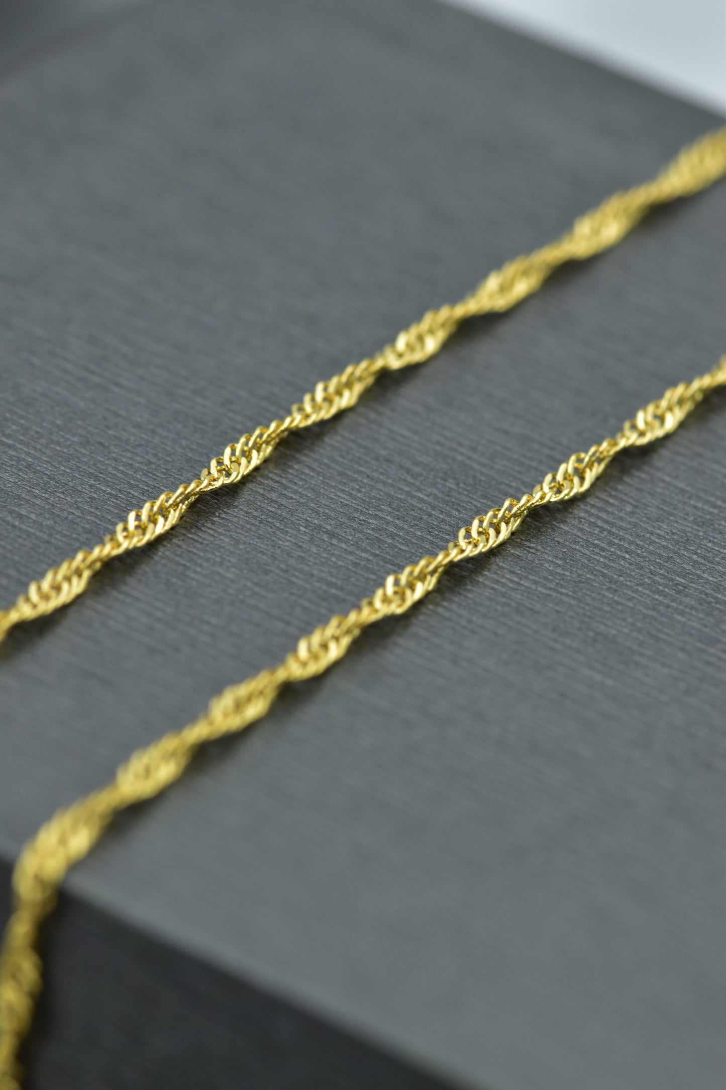 Singapore Necklace 1.1mm 18in