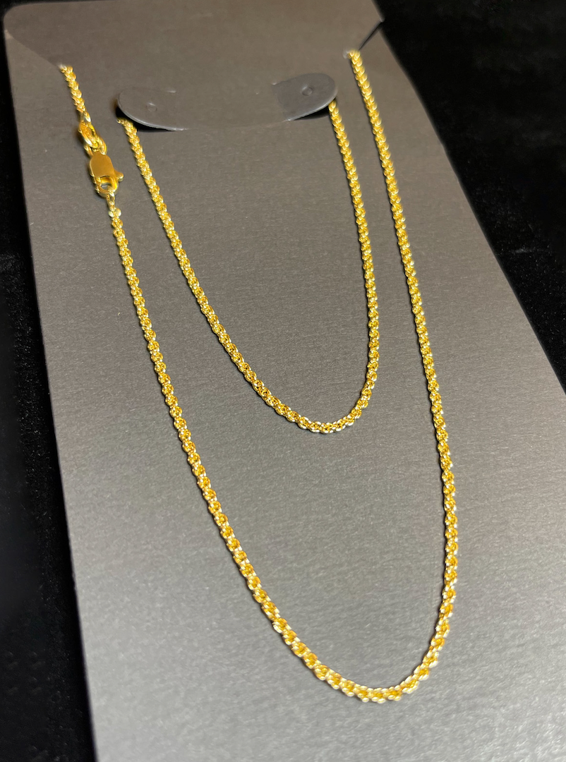 Lazzo Necklace 2mm 18in (Rope)