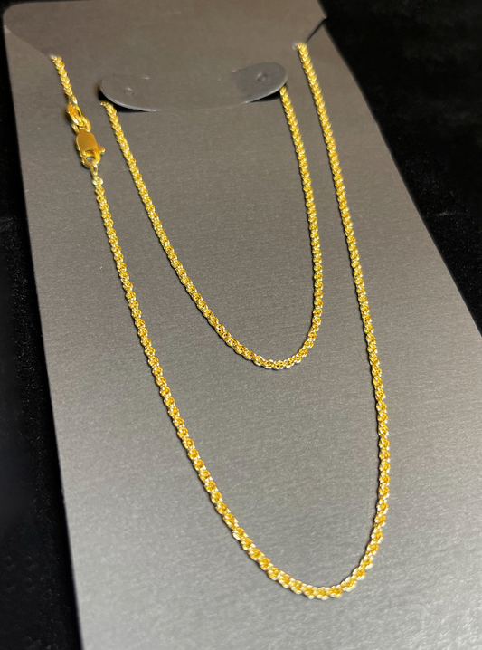 Lazzo Necklace 2mm 24in (Rope)
